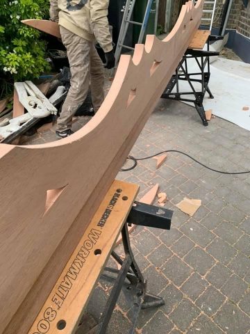 facia board in the making
