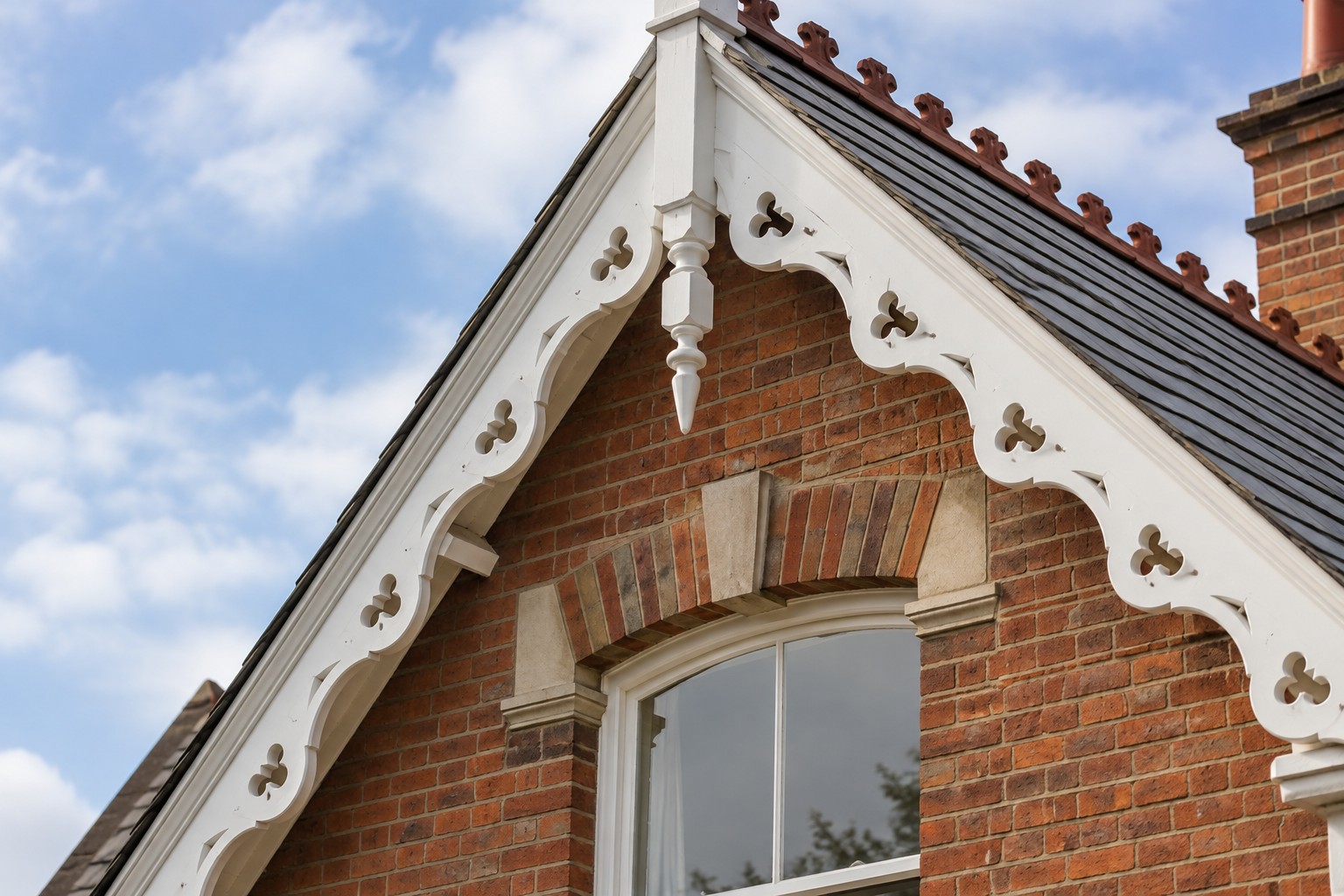 Decorative timber gable detail